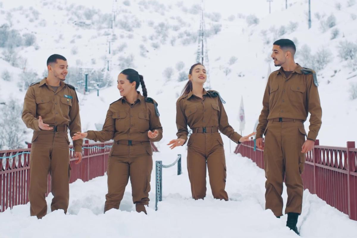Israeli Defense Forces Soldiers Singing Troop Morale Building Songs, The Kingdom of Hermon, The IDF Northern Command Band